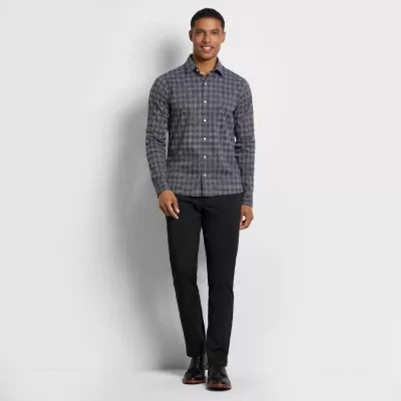 Van Heusen Mens Long Sleeve Slim Fit Button-Down Shirt