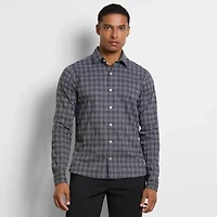 Van Heusen Mens Long Sleeve Slim Fit Button-Down Shirt