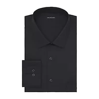 Van Heusen Fitted Everyday Defense Stain Shield Mens Modern Fit Stretch Fabric Wrinkle Free Long Sleeve Dress Shirt