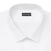 Van Heusen Fitted Everyday Defense Stain Shield Mens Modern Fit Stretch Fabric Wrinkle Free Long Sleeve Dress Shirt