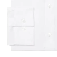 Van Heusen Fitted Everyday Defense Stain Shield Mens Modern Fit Stretch Fabric Wrinkle Free Long Sleeve Dress Shirt