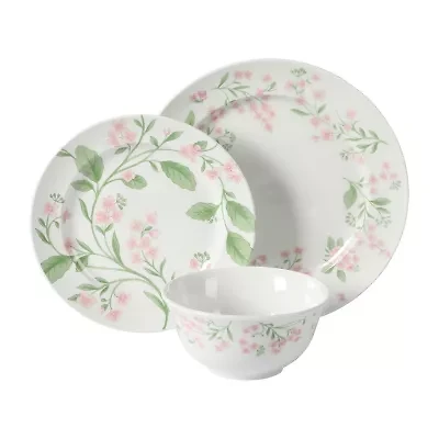 Martha Stewart Kimberly Floral 12-pc. Ceramic Dinnerware Set