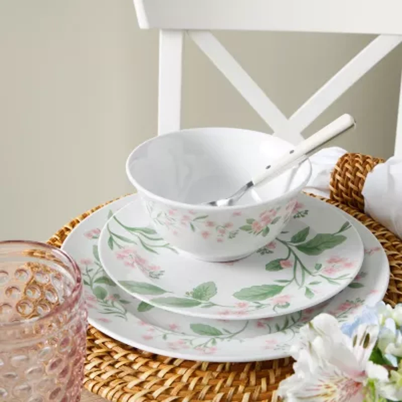 Martha Stewart Kimberly Floral 12-pc. Ceramic Dinnerware Set