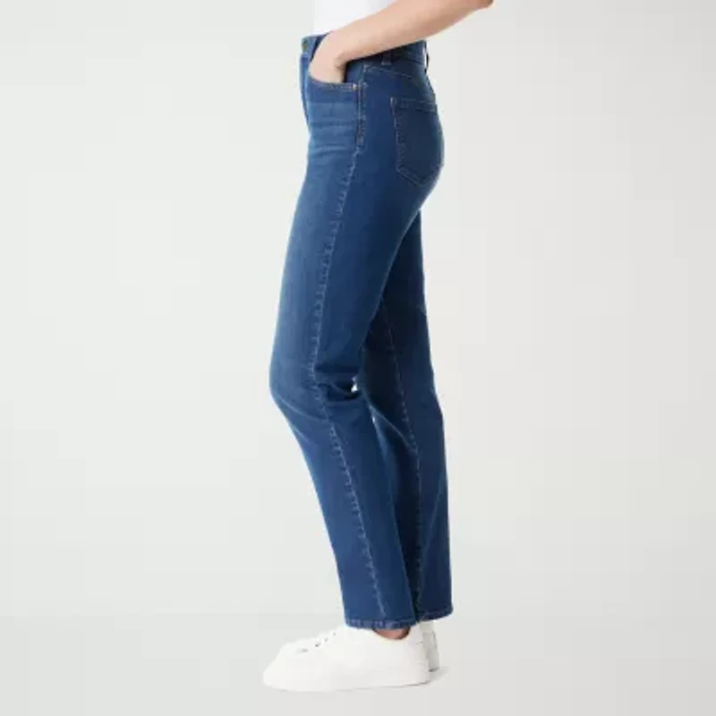 Gloria Vanderbilt Amanda Womens High Rise Tapered Leg Jean
