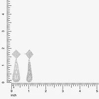 Monet Jewelry Timeless Silver Tone Womens Glass Hypoallergenic Drop Earrings