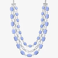 Liz Claiborne Multi Layer Womens 18 Inch Collar Necklace