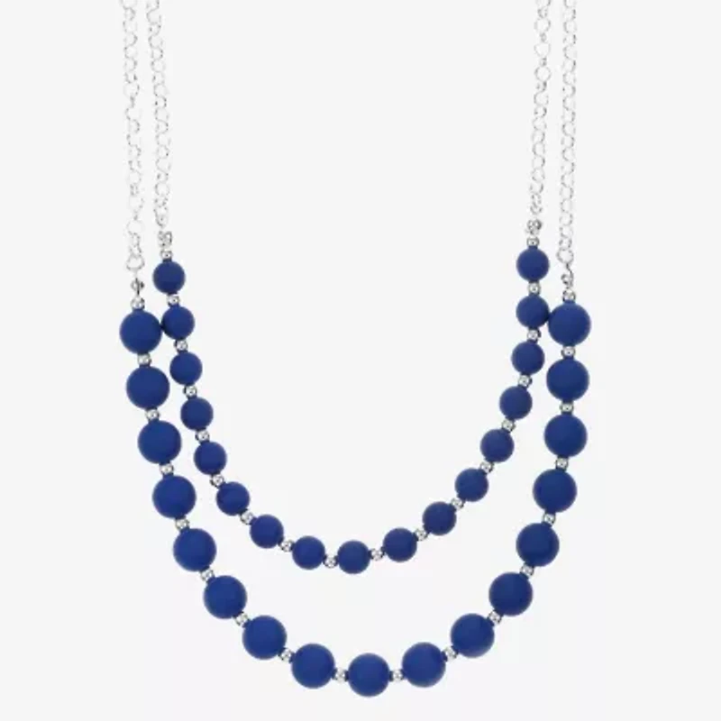 Liz Claiborne Matte Womens 18 Inch Collar Necklace