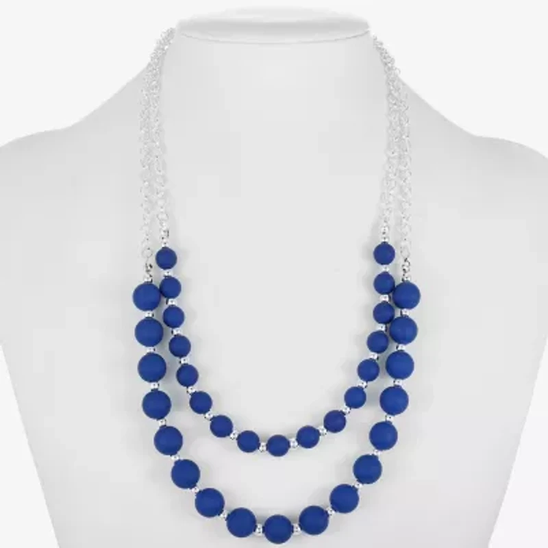Liz Claiborne Matte Womens 18 Inch Collar Necklace
