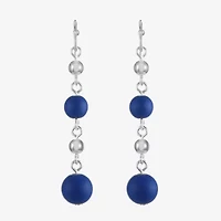 Liz Claiborne Matte Womens Round Drop Earrings