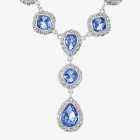 Monet Jewelry Halo Womens Glass 17 Inch Y Necklaces