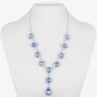 Monet Jewelry Halo Womens Glass 17 Inch Y Necklaces