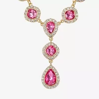 Monet Jewelry Halo Womens Glass 17 Inch Y Necklaces