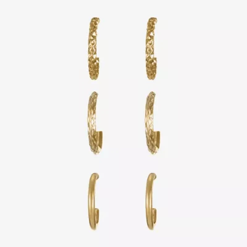 Liz Claiborne Womens Hypoallergenic 3 Pair Earring Set