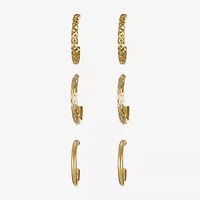 Liz Claiborne Womens Hypoallergenic 3 Pair Earring Set