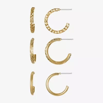 Liz Claiborne Womens Hypoallergenic 3 Pair Earring Set