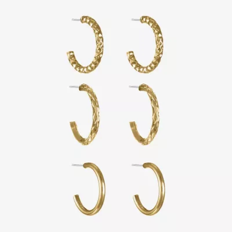 Liz Claiborne Womens Hypoallergenic 3 Pair Earring Set