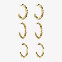 Liz Claiborne Womens Hypoallergenic 3 Pair Earring Set