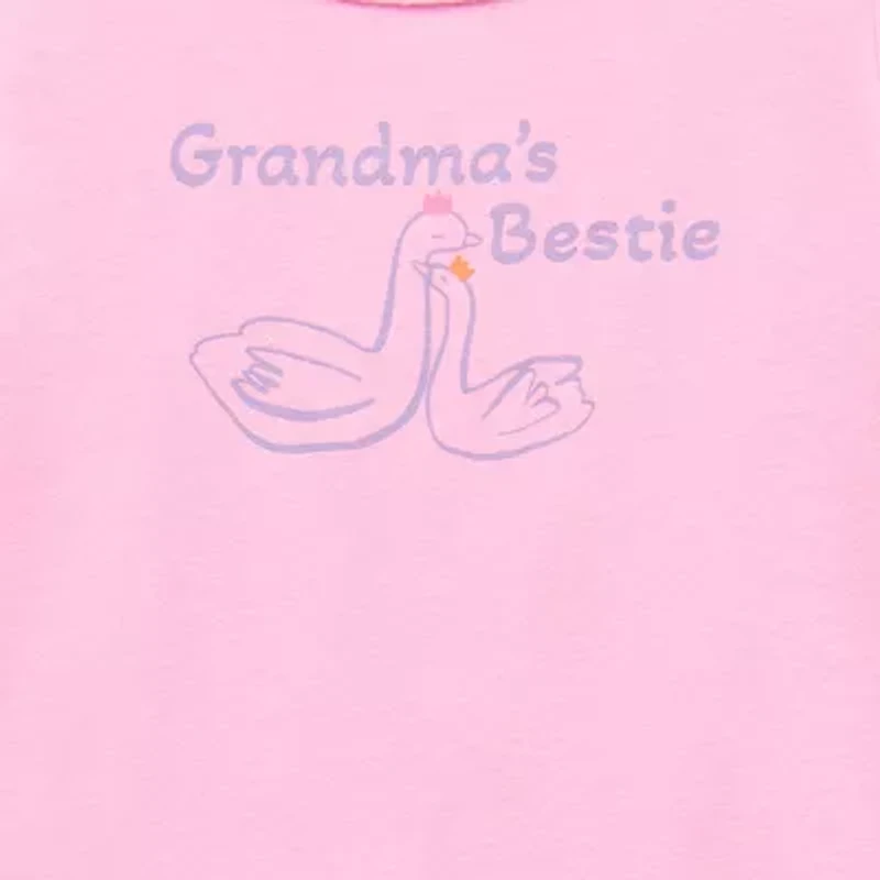 Okie Dokie Baby Girls Round Neck Short Sleeve Bodysuit