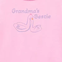 Okie Dokie Baby Girls Round Neck Short Sleeve Bodysuit