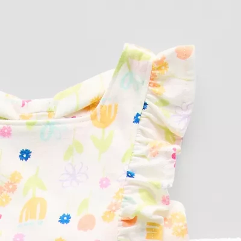 Okie Dokie Baby Girls 2-pc. Short Sleeve A-Line Dress