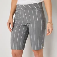 Liz Claiborne Alyssa Womens 12" Mid Rise Bermuda Short