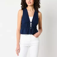 a.n.a Soft Drape Womens V Neck Sleeveless Vest