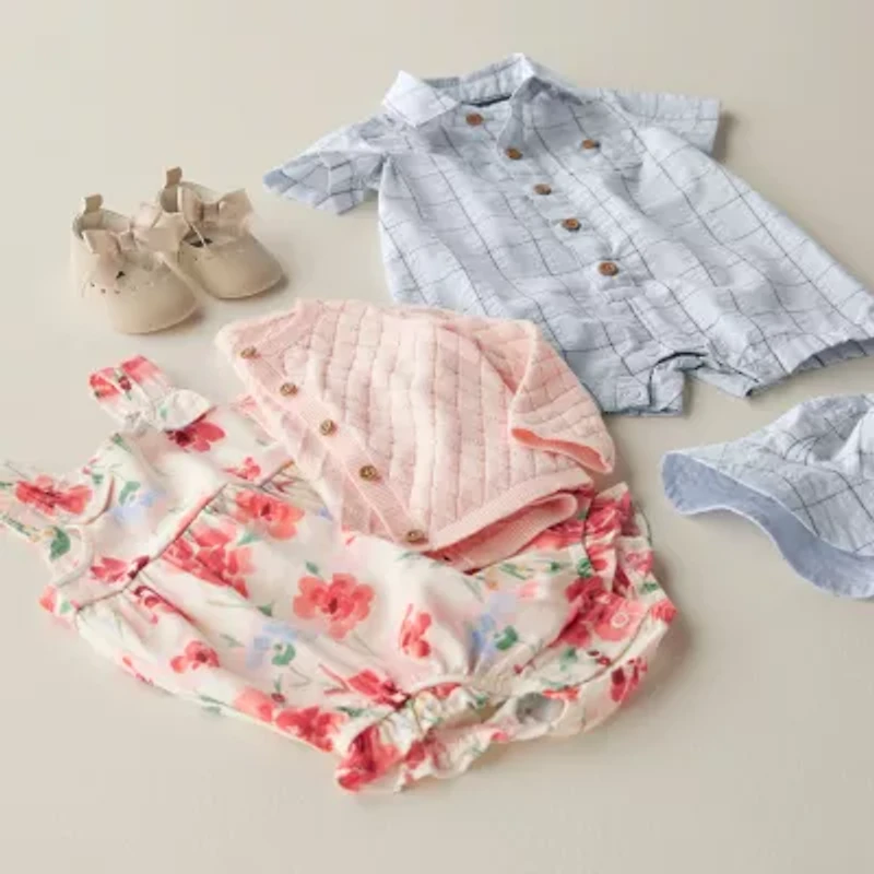 Carter's Baby Girls Short Sleeve Romper Set