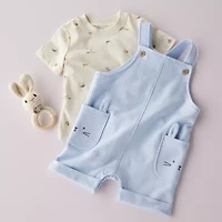 Carter's Bunny Baby Boys 2-pc. Shortall Set