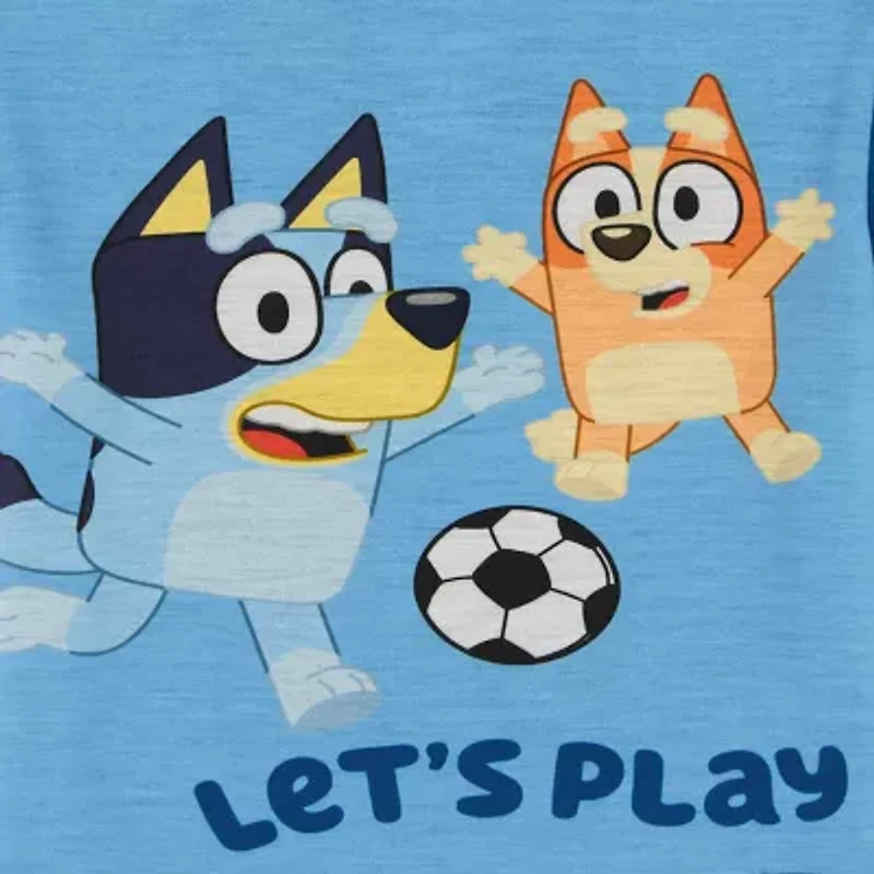 Toddler Boys Bluey Crew Neck Short Sleeve 3-pc. Pajama Sets