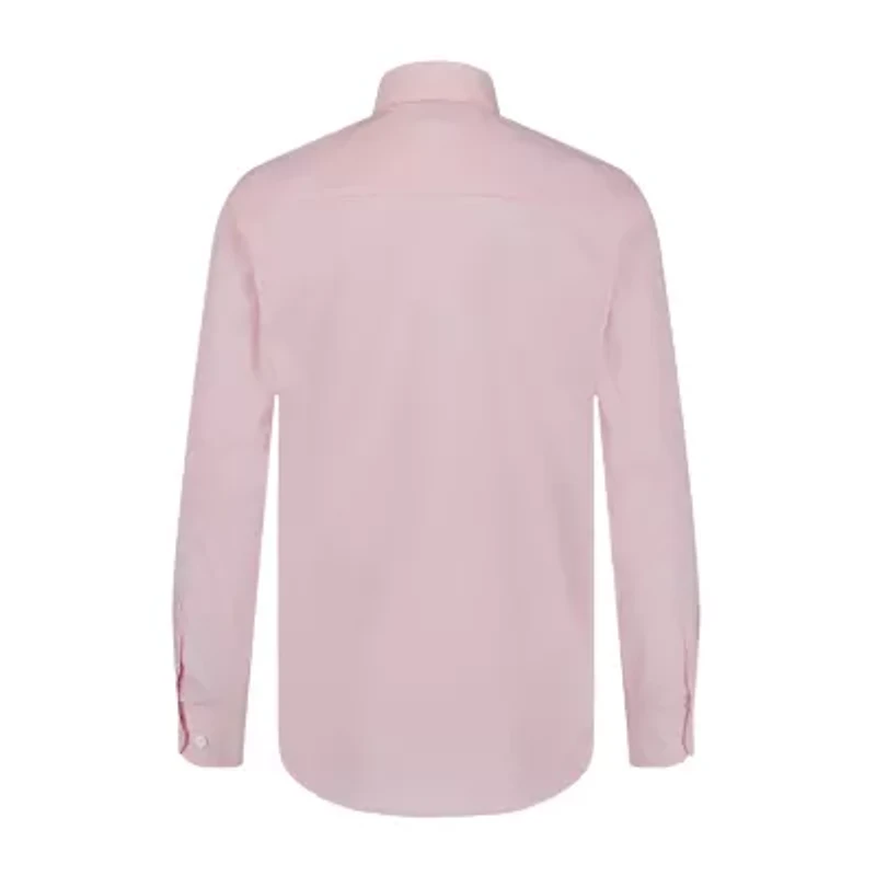 Van Heusen Little & Big Kid Boys Stretch Fabric Long Sleeve Point Collar Shirt + Tie Set