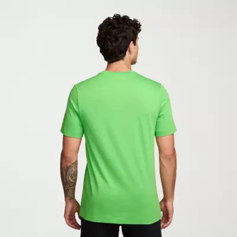 Nike Embroidered Logo Mens Crew Neck Short Sleeve Active T-Shirt