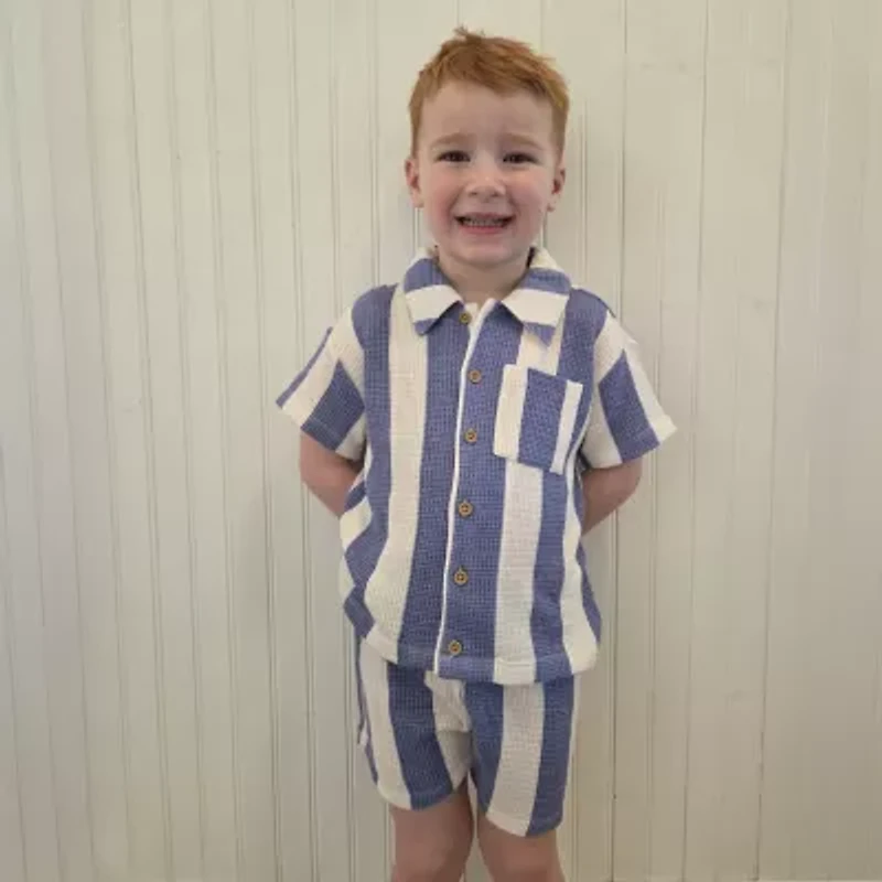 Grayson Little Toddler Boys 2-pc. Short Set