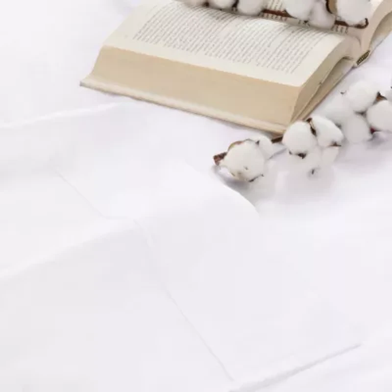 SUPERIOR® Gina Organic Percale Crisp Breathable 300tc Deep Pocket Sheet Set