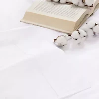 SUPERIOR® Gina Organic Percale Crisp Breathable 300tc Deep Pocket Sheet Set