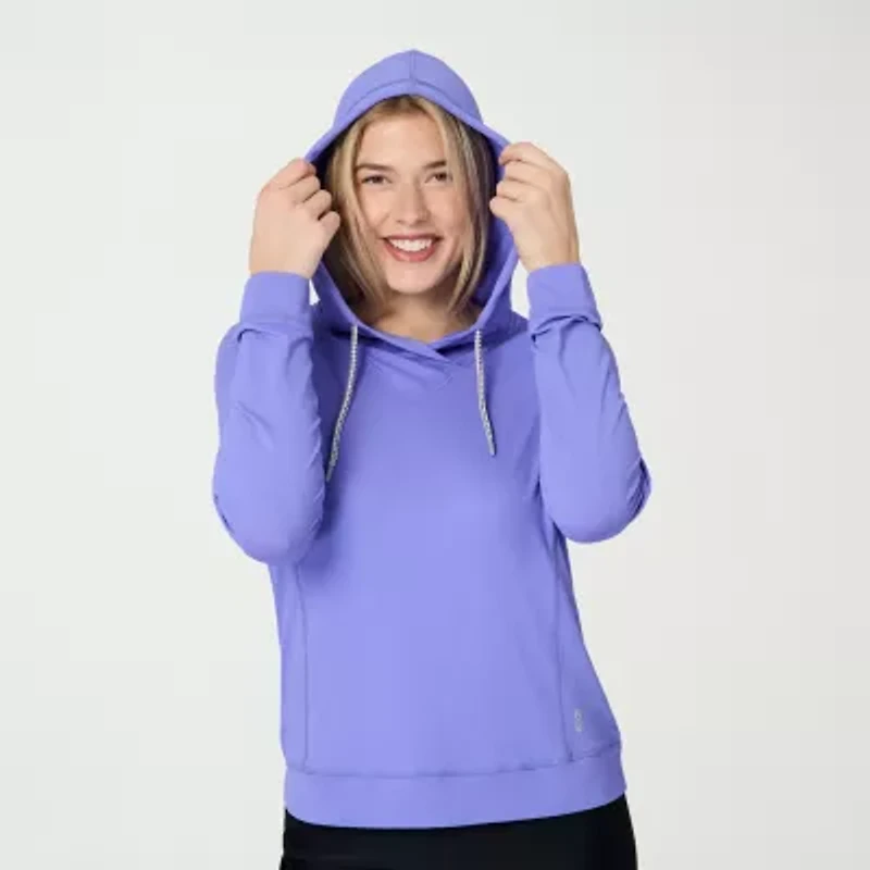 Free Country Womens Long Sleeve Moisture Wicking Active Hoodie