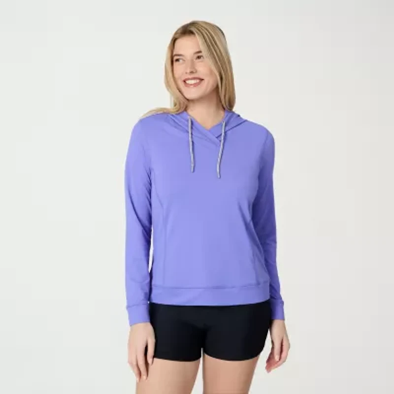 Free Country Womens Long Sleeve Moisture Wicking Active Hoodie