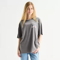 Formula 1 Womens Juniors Crew Neck Short Sleeve Oversized Graphic T-Shirt