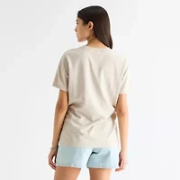 Boyfriend Tee Womens Juniors Crew Neck Short Sleeve Loose Fit Toy Story Graphic T-Shirt