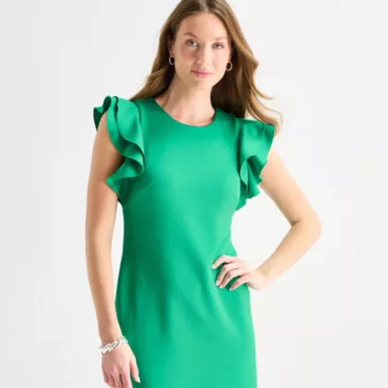 Marc New York Womens Sleeveless Sheath Dress