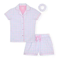 Sleep On It Little & Big Kid Girls Short Sleeve 2-pc. Pajama Set