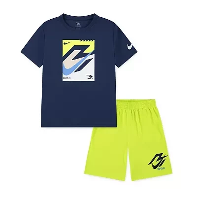 Nike 3BRAND by Russell Wilson Big Kid Boys 2-pc. Short Set