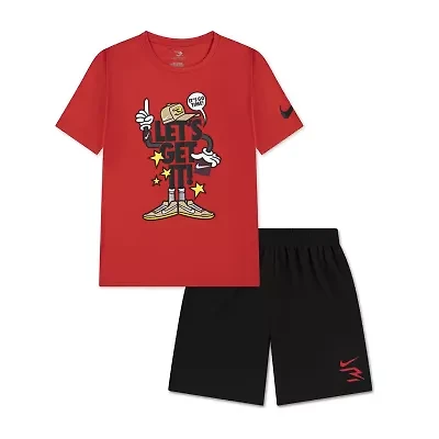 Nike 3BRAND by Russell Wilson Big Kid Boys 2-pc. Short Set