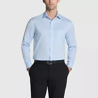 Van Heusen Ultra Flex Mens Regular Fit Stretch Fabric Wrinkle Free Long Sleeve Dress Shirt