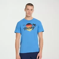 Hurley Mens Crew Neck Short Sleeve Regular Fit Graphic T-Shirt