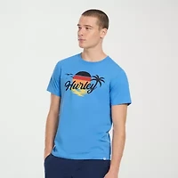 Hurley Mens Crew Neck Short Sleeve Regular Fit Graphic T-Shirt