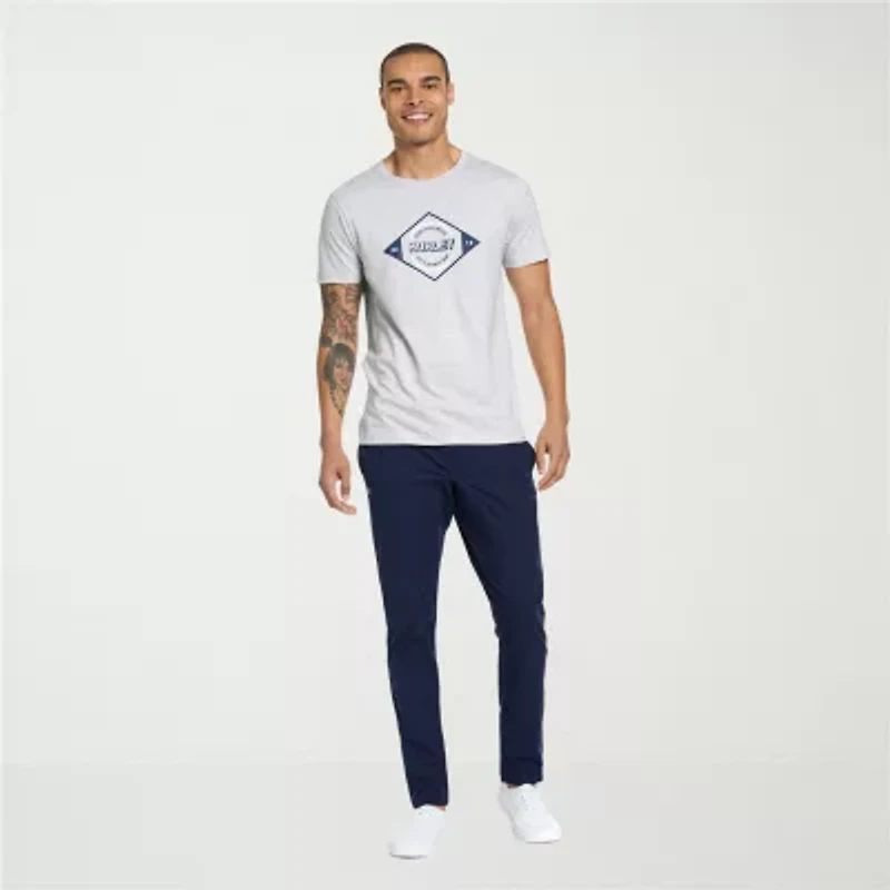 Hurley Mens Crew Neck Short Sleeve Regular Fit Graphic T-Shirt