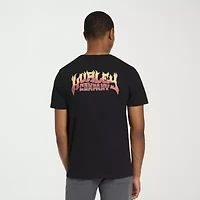 Hurley Mens Crew Neck Short Sleeve Regular Fit Graphic T-Shirt