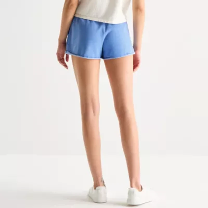 Arizona Womens Mid Rise Juniors Jogger Short