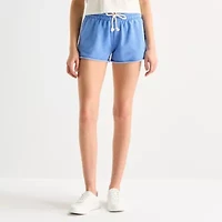 Arizona Womens Mid Rise Juniors Jogger Short