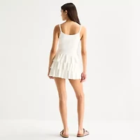 Arizona Womens Juniors Sleeveless Skater Dress